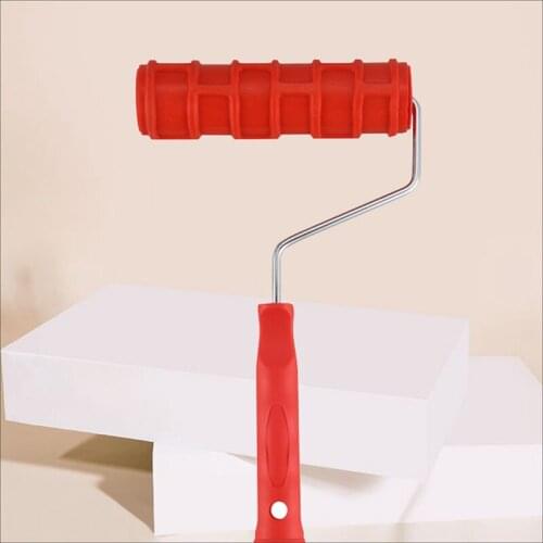 Embossed Paint Roller Wall Brick Pattern Rubber Paint Roller for Wall Decoration Paint Roller Wall Decor Brush Kids Play Tool