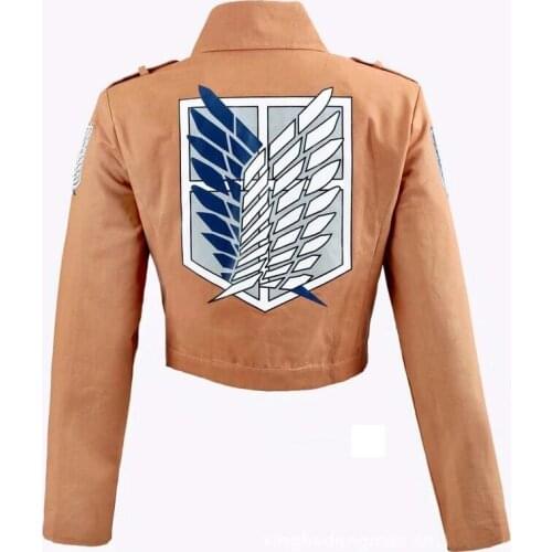 Anime Attack on Titan Hoodie Long Sleeve Striped Hooded Sweatshirt Pullover Tops Cosplay Costume