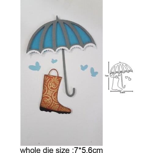 Christmas Umbrella Boots Metal Cutting Dies stamps and dies Stencils DIY Scrapbooking dies album Cards Making Embossing Die Cuts