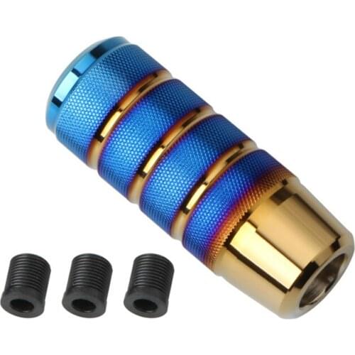Universal 9.5cm grilled blue gear head aluminum alloy metal gear head with gear head thread converter