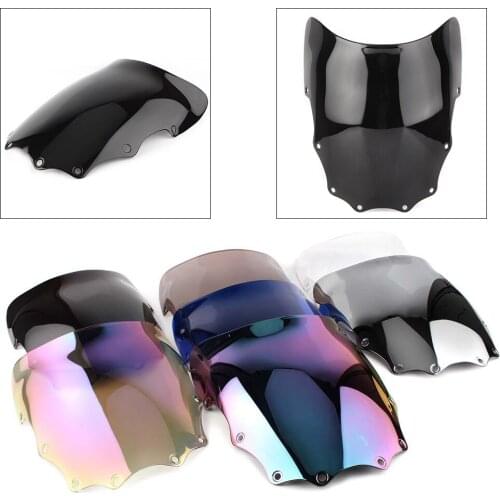 Motorcycle Windshield Windscreen For Kawasaki EX500 Ninja 500R 1987 1988 1989 1990 1991 1992 1993 1994 1995-2009 Double Bubble