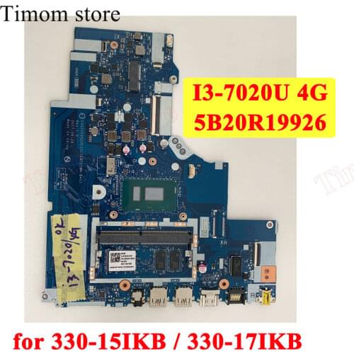 I3-7020U 4G for 330-15IKB 81DE ideapad 330-17IKB 81DM Notebook Integrated Motherboard NM-B451 FRU 5B20R19926 I3-8130U 5CB0R40386
