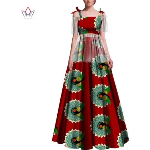 2 Piece Sets Womens Outfits Fashion Dashiki Cotton Top & Skirt African Clothes Bazin Plus Size Lady Clothing for Party WY6680