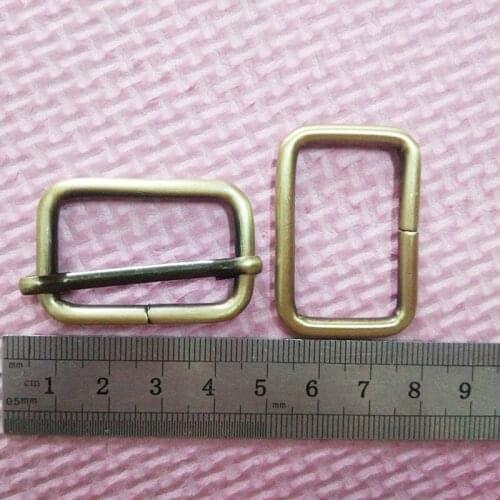 1 1/4 inch Bronze adjuster for bag strap 32mm Antique Brass Rectangle Sliders for Strap Adjuster