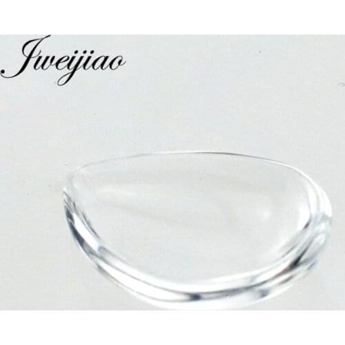 JWEIJIAO 10pcs 18*25mm TearDrop Glass Cabochon Beads WaterDrop Clear Glass Beads Handmade DIY Jewelry Making
