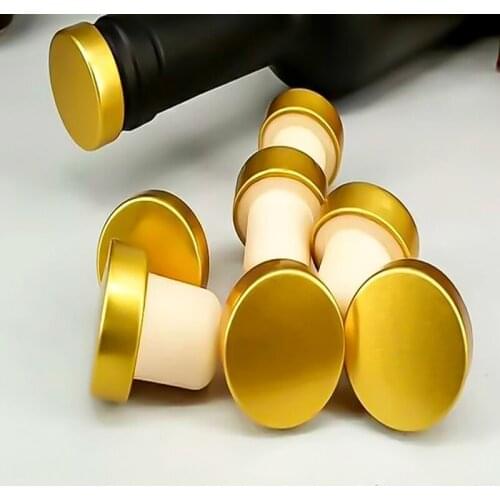 200pcs/lot T shape Wine Stopper Plug Cork Bottle Stopper Red Wine Cork Bottle Plug Bar Tool Sealing Cap Corks For Beer