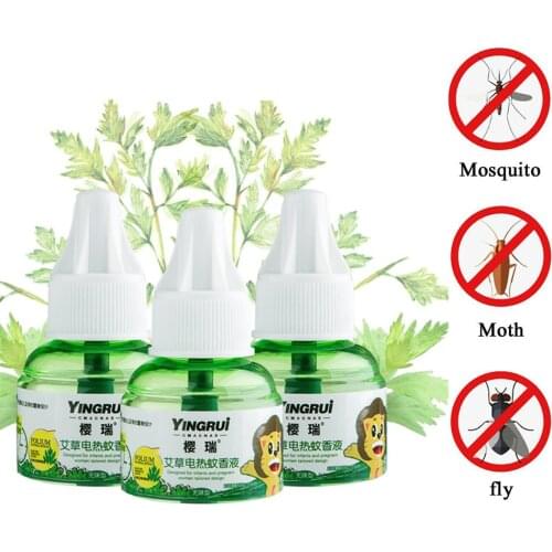 45ml Refillable Wormwood Extract Essential Oil Electric Mosquito Insect Repeller Replace Liquid Repellent Anti Fly Home Supplies
