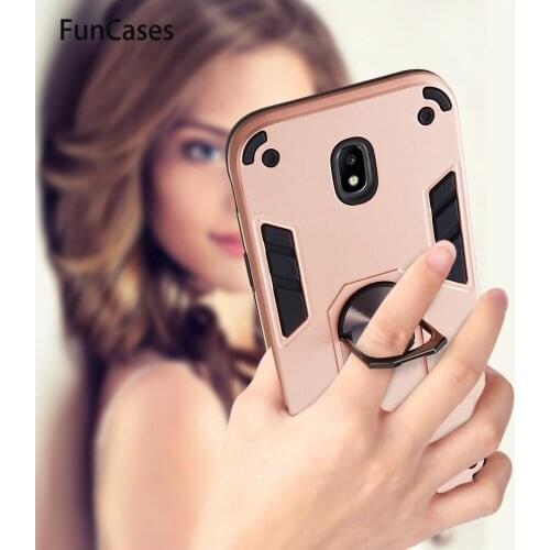 Car Magnetic Ring Mobile Cases For hoesje Samsung galaxy para J530 J5 2017 Eurasian version Carcaso Hard PC Case Ring Armor