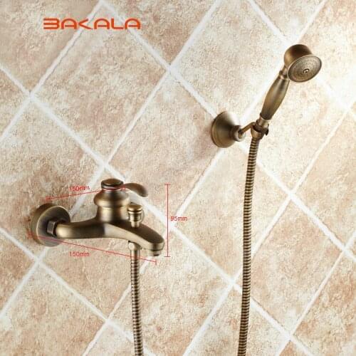 BRONCE FAUCET Wall Mounted shower faucet Bathroom Bathtub Handheld Shower Tap Mixer Faucet GZ8301