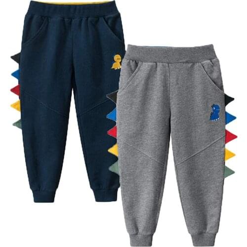 Kids Boys Pants Jogger Drawstring 2-Pack Chino Cargo Pant Cotton Casual Fleece Sweatpants Pants Black and navy