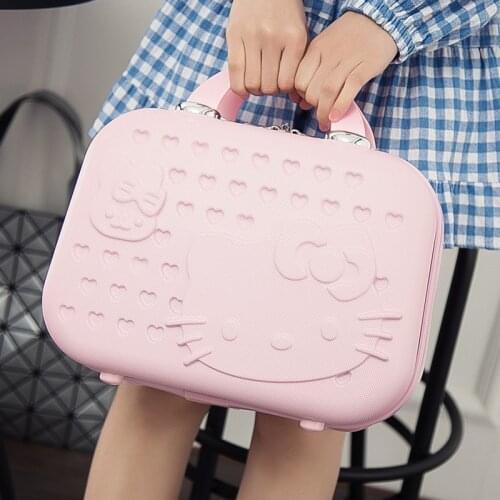 Carry on luggage cosmetics case Waterproof Hard case suitcase Make-up box portable luggage bag Mini suitcases and travel bags