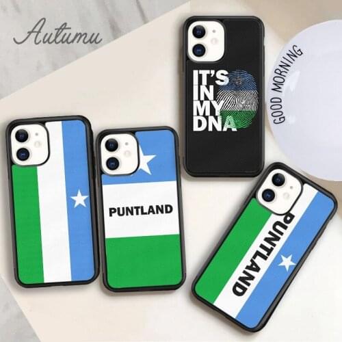 Puntland State Somali Flag Coat Of Arms Phone Case for iPhone 11 12 Pro Max mini X XR XS SE 2020 5 6S 7 8 Plus Galaxy S8 S9 S10