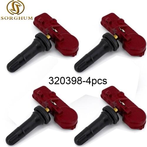 4PCS 320398 433MHZ TPMS Tire Pressure Sensor Fits For Jeep For Chrysler For Dodge