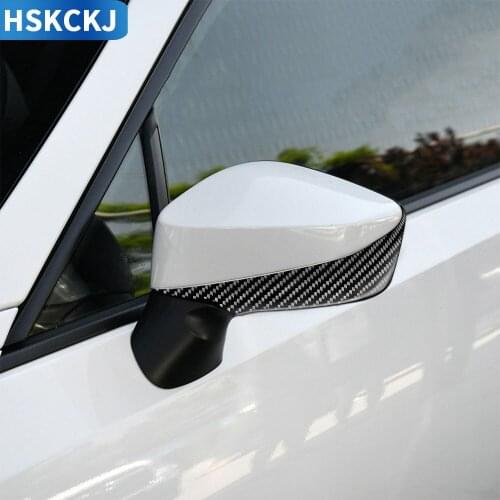 For Subaru BRZ FRS Toyota GT 86 FT86 2016 2017 2018 2019 2020 Carbon Fiber Rear View Mirror Bumper Strips Protection Exterior