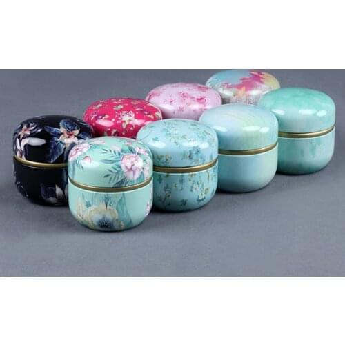 Hot Sale 1pcs Japanese style Kitchen Tea Box Jar Storage Holder Candies Cans Teaware Tea Caddies tin containers storage box