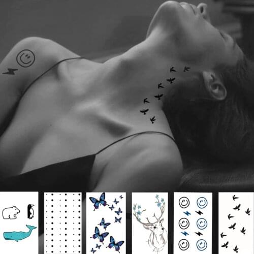 1pcs Tattoo Sticker Waterproof Temporary Tattoo Sticker Flying Bird Tattoo Butterfly Fake Tattoo Cool Tattoo Men and Women Girl