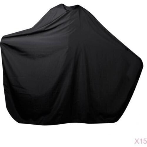 15 Pieces Large 59" x 55" Hair Cut Cape Stretch Out Hand Waterproof Black