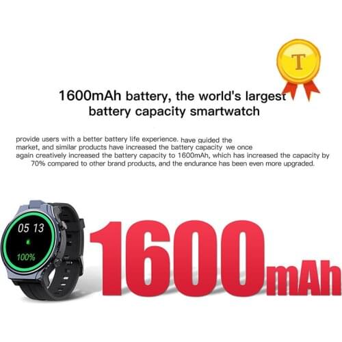 Newest 4GB+64GB Smart Watch Men Watch Phone Camera 1600mAh Face ID 2.1" big round screen 4G lte Android GPS Smartwatch 2021