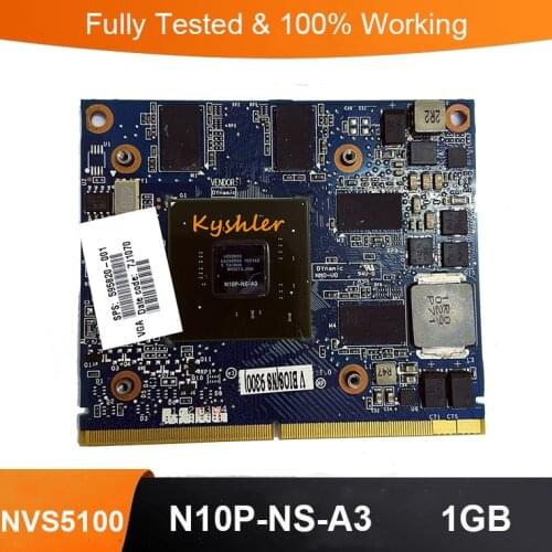 Original NVS 5100M NVS5100 1GB N10P-NS-A3 MXM III Laptop Video Graphics Card for HP Elitebook 8540W 8540P 100% Test