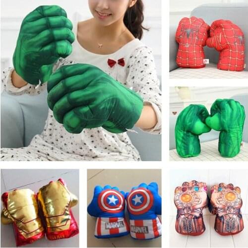 Disney Marvel Avengers Spider-Man Hulk Captain America Oversized Gloves Party Fun Children Adult Cosplay Toy kids Birthday Gift