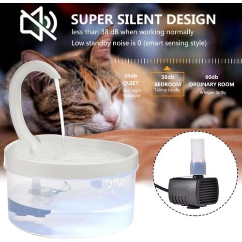 2L Automatic Cat Water Fountain LED Electric Mute Water Feeder USB Dog Pet Drinker With LED Light Pet Drinking Dispenser