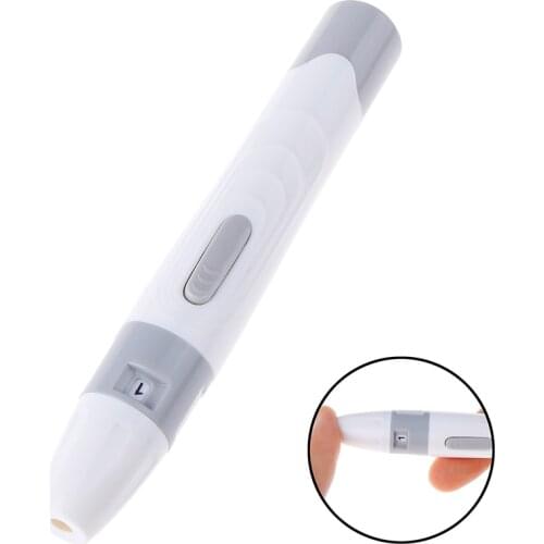 1PCS Blood Sample Pen Pen Lancing Device For Diabetics Blood Collect 5 Adjustable Depth Blood Sampling Glucose Test Pen