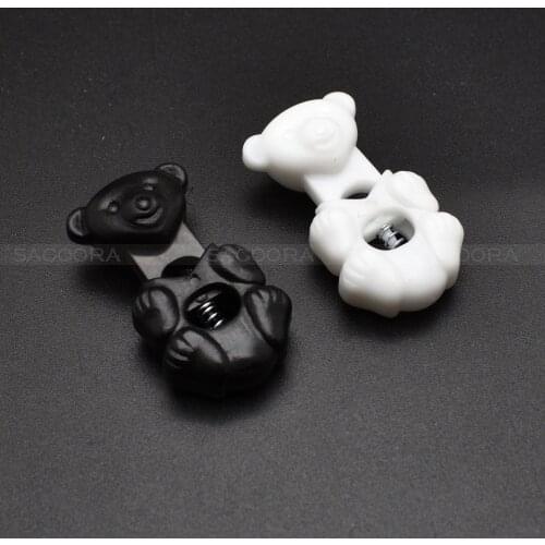 10 pcs/pack Bear Style Cord Locks Toggle Stopper For Shoe Paracord Sportswear Garment Backpack Accessories