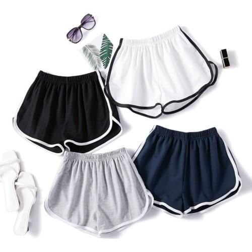 Sports Shorts Women Summer New Ladies Casual Shorts Elastic Waist Fashion Shorts Female Black White Beach Sexy Shorts