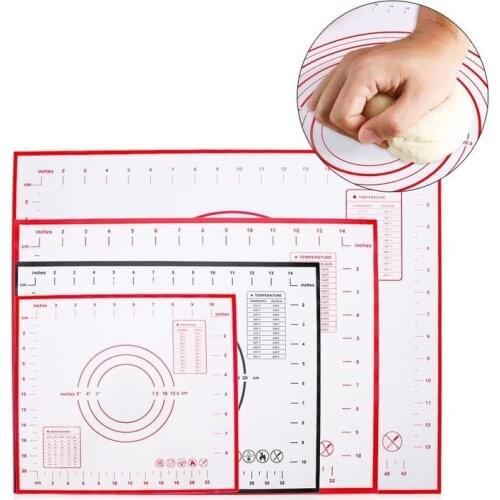 Silicone Kneading Dough Mat Baking Mat Pizza Cake Dough Maker Pastry Table Mats Pad Sheet Kitchen Cooking Grill Gadgets