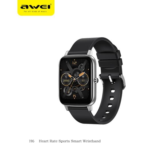 Awei H6 Smart Wristband Smart Bracelet Display Fitness Tracker Waterproof Bluetooth Sport Smart Wristband Heart Rate Smart Band