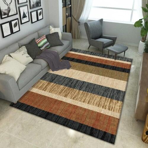 Modern Art Office Japanese Cover Carpets Waterproof For Living Room Black And White Fabric Patterned Colourful Home Decor Rugs