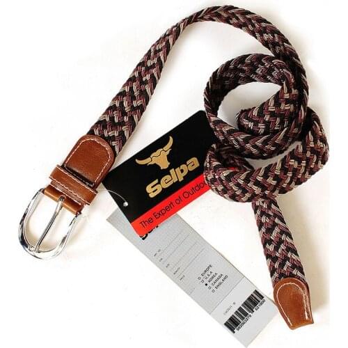 Sports belt elastic outdoor woven climbing golf leisure elderly comfortable tie hiking accessories pocket tool