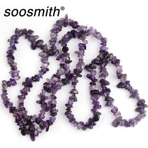 Dark Purple Amethysts Natural Irregular Stone Beads 5~8mm Quartz Stone Loose Crystal Gravel Chip Beads Diy Jewerly Making