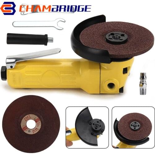 4Inch Air Angle Grinder High-speed Pneumatic Angle Grinder Grinding Polishing Tool with 100mm Disc Polished Piece and PVC Handle