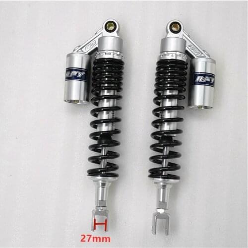 Universal 8mm spring 390mm/400mm/430mm fork motorcycle real shock absorber for honda suzuki yamaha kawasaki black silver