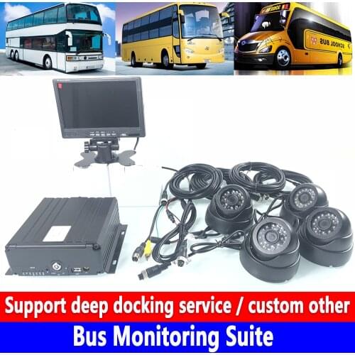 Vehicle Monitoring local video recording device Bus Monitoring Suite 4ch synchronization hd Monitoring records PAL/NTSC system