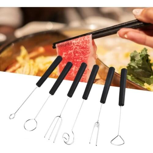 Hot pot fork DIY multifunctional metal chocolate dipping sauce tools kitchen tools chocolate fork cheese hot pot fork