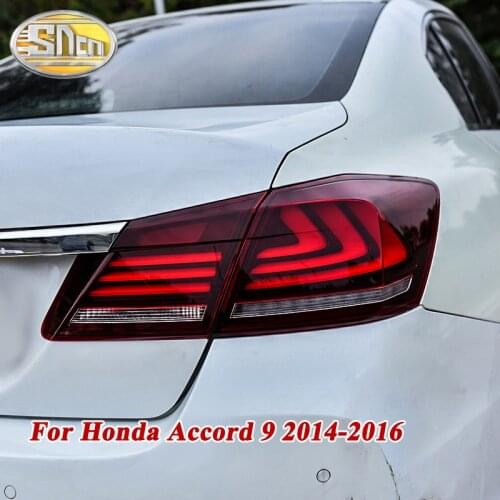 Rear Driving Lamp + Brake Light + Reverse + Dynamic Turn Signal Car LED Taillight Tail Light For Honda Accord 2014 2015 2016