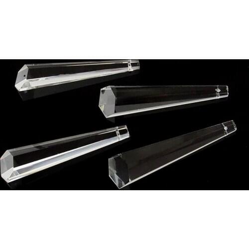 150pcs/lot 76mm Fine Crystal Lighting Accessories Corbels Shape Suncatcher Crystal Prisms Glass Trimming Pendant