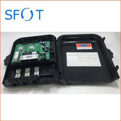 4 ports Poe Reverse EPON ONU pcb board with FTTH termination box, waterproof IP65 box