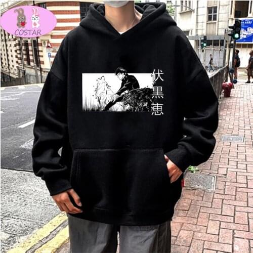 COSTAR Hot Anime Fushiguro Megumi Printed Fashion Hoodies Pullover Harajuku Hooded Sweatershirt Unisex