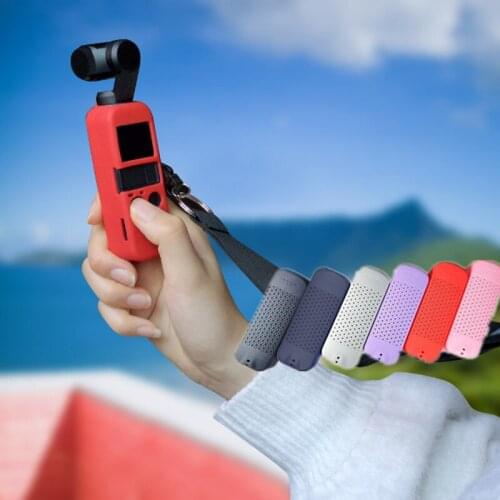 Camera for Dajiang Lingbi Osmo Pocket Silicone Protective Pocket Camera Silicone Lanyard Protective Cover Set