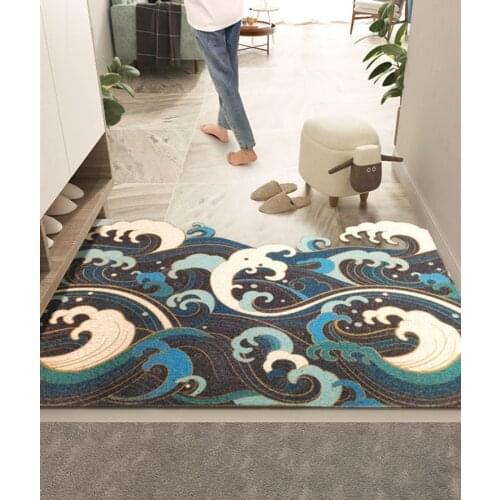 Hot sale DIY cuttable wave doormat Entrance door carpet home entrance anti-slip pvc floor mat free shipping to russia