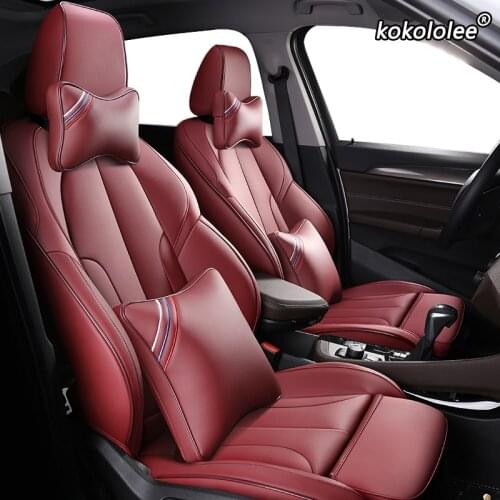 Kokololee Custom Leather car seat covers For Volvo S80 XC60 S60 C30 S90 C70 V60 V40 XC90 XC40 S40 XC Classic Automobiles Seats