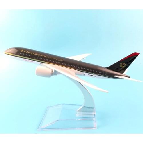 16CM JORDANIAN AIRLINES ROYAL JORDANIAN METAL ALLOY MODEL PLANE AIRCRAFT MODEL TOYS BIRTHDAY GIFT CHILDREN TOYS COLLECTION