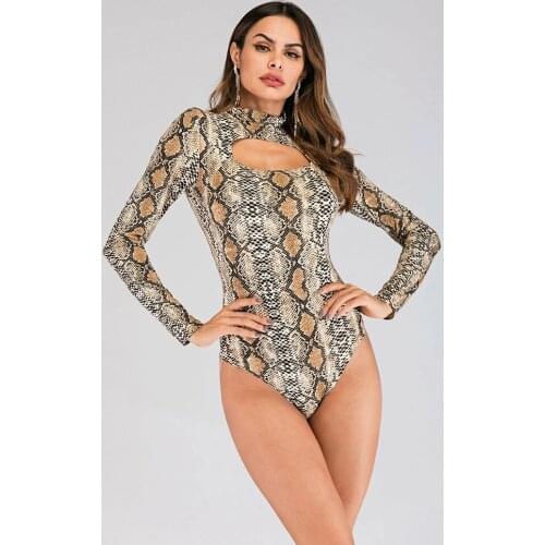 Fashion Sexy One Piece Swimsuit 2021 Swimwear Women Swimsuit Serpentine Print Bathing Suit Top Female Beachwear