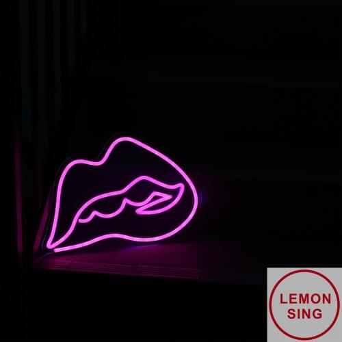 Neon Word Lights Sexy Lips Sign, Love Gifts, Valentines Gift, Bedroom Neon Light, Neon Test Sign, Romantic Neon Sign, Bou