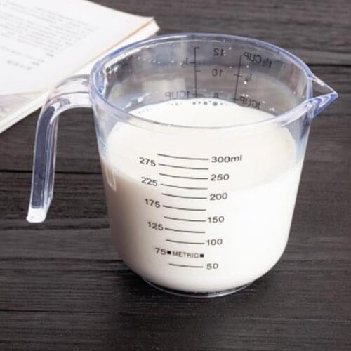 300ML Glass Measuring Cup Heat-Resistant Borosilicate Glass Graduated Beaker Mug With Handle For Milk Wine Measuring Tools
