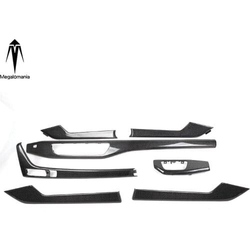 Applicable to for AUDI NEW A4 A5 modified carbon fiber interior carbon fiber door trim central control instrument panel