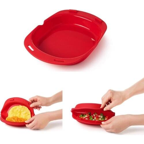 Silicone Omelette Maker Microwave Oven Non Stick Omelette Maker Egg Roll Baking Pan Tools Kitchen Accessories Retailsale